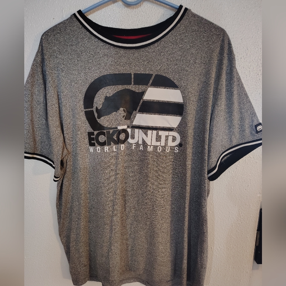 XL Ecko Unlimited Gray Short Sleeve Tee with Logo